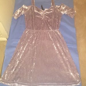 Price Drop 🚨‼️Velvet crushed Skater dress